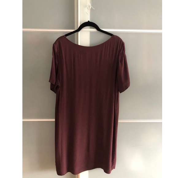 Aritzia Wilfred Free Burgundy Dress - Picture 3 of 6